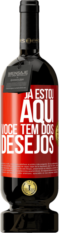 49,95 € Envio grátis | Vinho tinto Edição Premium MBS® Reserva Já estou aqui. Você tem dois desejos Etiqueta Vermelha. Etiqueta personalizável Reserva 12 Meses Colheita 2016 Tempranillo