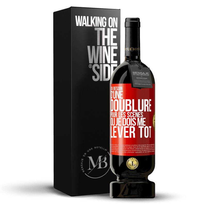 49,95 € Envoi gratuit | Vin rouge Édition Premium MBS® Réserve J'ai besoin d'une doublure pour les scènes où je dois me lever tôt Étiquette Rouge. Étiquette personnalisable Réserve 12 Mois Récolte 2016 Tempranillo