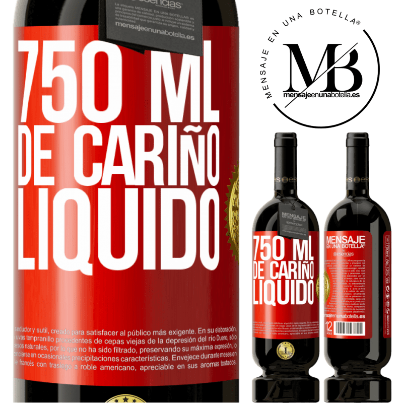29,95 € Envoi gratuit | Vin rouge Édition Premium MBS® Reserva 750 ml d'amour liquide Étiquette Rouge. Étiquette personnalisable Reserva 12 Mois Récolte 2014 Tempranillo