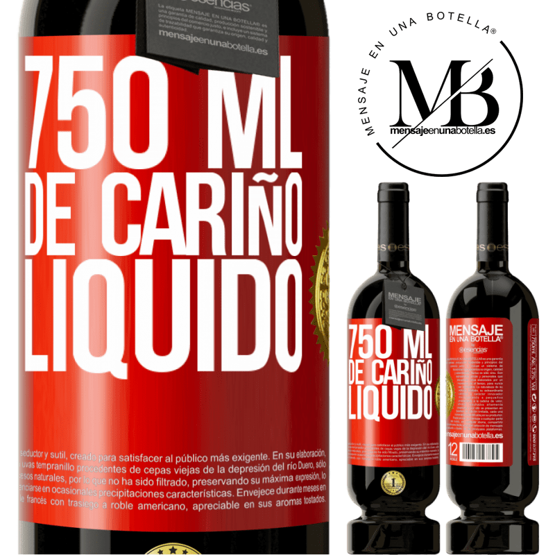 49,95 € Envío gratis | Vino Tinto Edición Premium MBS® Reserva 750 ml. de cariño líquido Etiqueta Roja. Etiqueta personalizable Reserva 12 Meses Cosecha 2015 Tempranillo