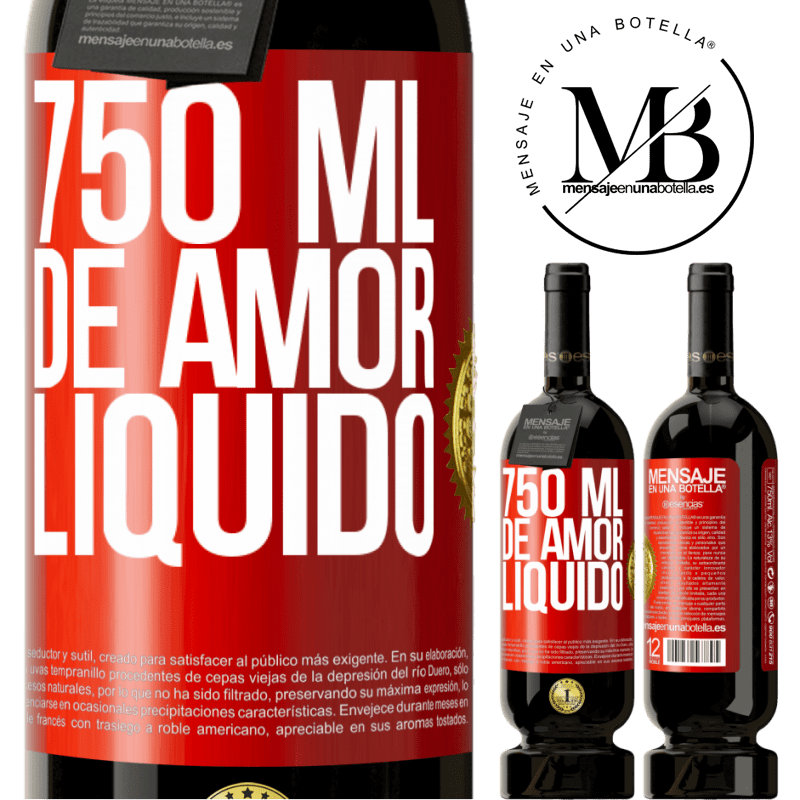 49,95 € Envio grátis | Vinho tinto Edição Premium MBS® Reserva 750 ml de amor líquido Etiqueta Vermelha. Etiqueta personalizável Reserva 12 Meses Colheita 2016 Tempranillo