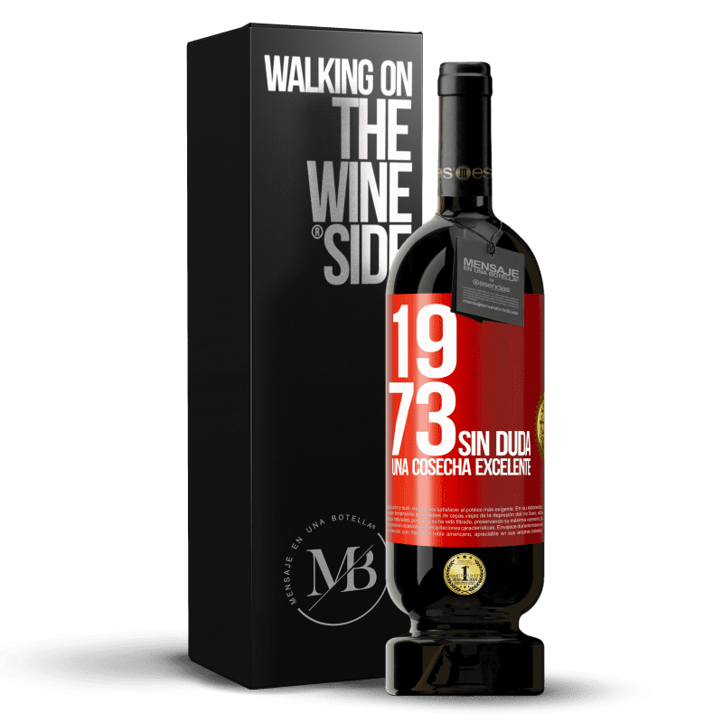 49,95 € Envío gratis | Vino Tinto Edición Premium MBS® Reserva 1973. Sin duda, una cosecha excelente Etiqueta Roja. Etiqueta personalizable Reserva 12 Meses Cosecha 2015 Tempranillo