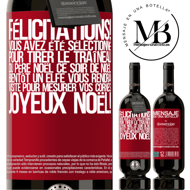 «Félicitations! Tu as été sélectionné pour tirer le traîneau du Père Noël le soir de Noël. Bientôt un elfe te rendra visite pour» Édition Premium MBS® Réserve