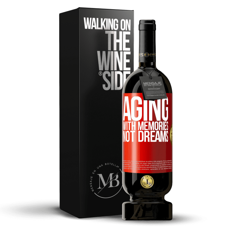 49,95 € Free Shipping | Red Wine Premium Edition MBS® Reserve Aging with memories, not dreams Red Label. Customizable label Reserve 12 Months Harvest 2014 Tempranillo
