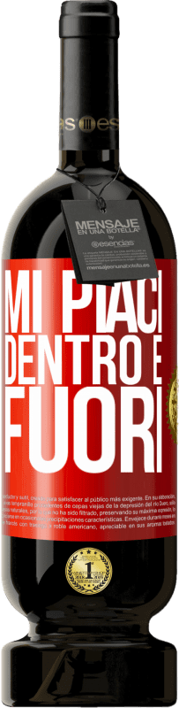 49,95 € Spedizione Gratuita | Vino rosso Edizione Premium MBS® Riserva Mi piaci dentro e fuori Etichetta Rossa. Etichetta personalizzabile Riserva 12 Mesi Raccogliere 2016 Tempranillo