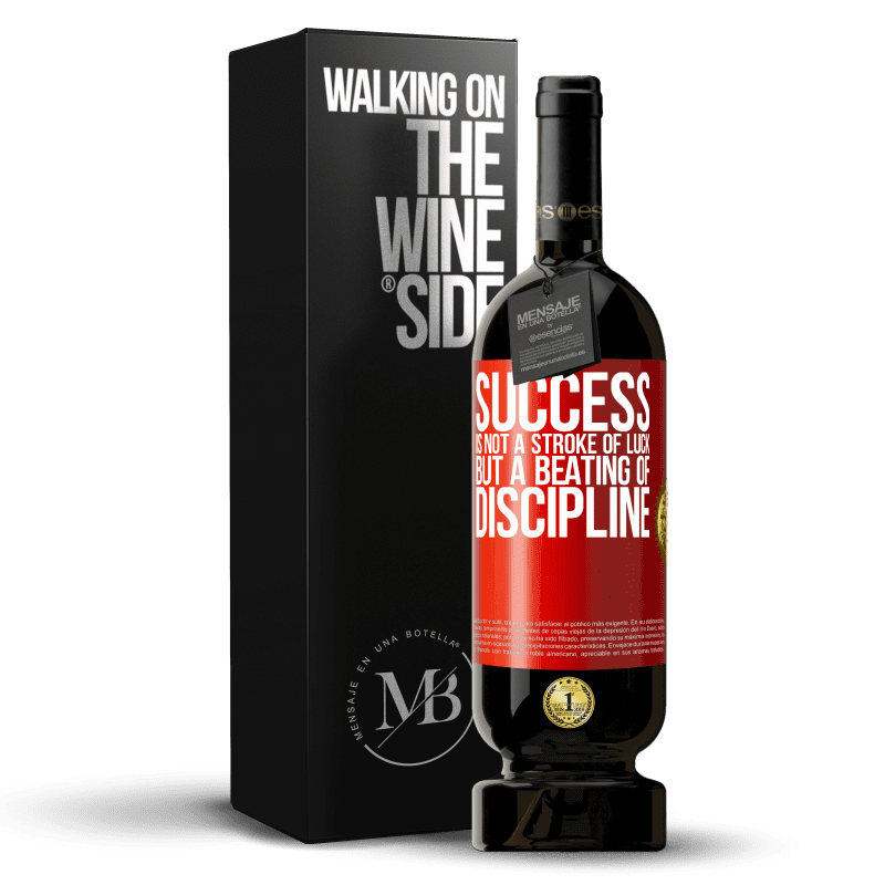 49,95 € Free Shipping | Red Wine Premium Edition MBS® Reserve Success is not a stroke of luck, but a beating of discipline Red Label. Customizable label Reserve 12 Months Harvest 2016 Tempranillo