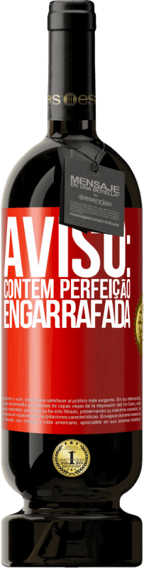 Envio grátis | Vinho tinto Edição Premium MBS® Reserva Aviso: contém perfeição engarrafada Etiqueta Vermelha. Etiqueta personalizável Reserva 12 Meses Colheita 2014 Tempranillo