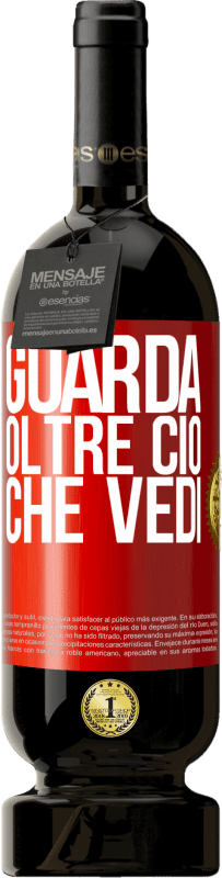 Spedizione Gratuita | Vino rosso Edizione Premium MBS® Riserva Guarda oltre ciò che vedi Etichetta Rossa. Etichetta personalizzabile Riserva 12 Mesi Raccogliere 2014 Tempranillo