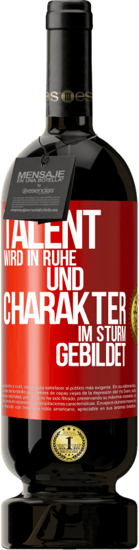 49,95 € Kostenloser Versand | Rotwein Premium Ausgabe MBS® Reserve Talent wird in Ruhe und Charakter im Sturm gebildet Rote Markierung. Anpassbares Etikett Reserve 12 Monate Ernte 2016 Tempranillo