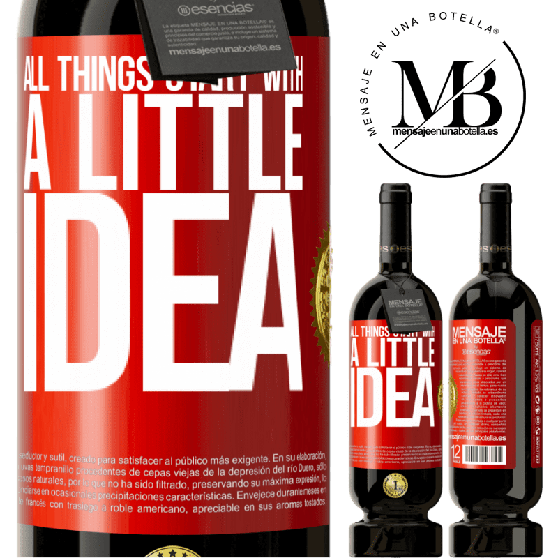 49,95 € Free Shipping | Red Wine Premium Edition MBS® Reserve It all starts with a little idea Red Label. Customizable label Reserve 12 Months Harvest 2016 Tempranillo