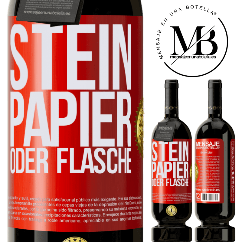 49,95 € Kostenloser Versand | Rotwein Premium Ausgabe MBS® Reserve Schere, Stein oder Flasche Rote Markierung. Anpassbares Etikett Reserve 12 Monate Ernte 2016 Tempranillo