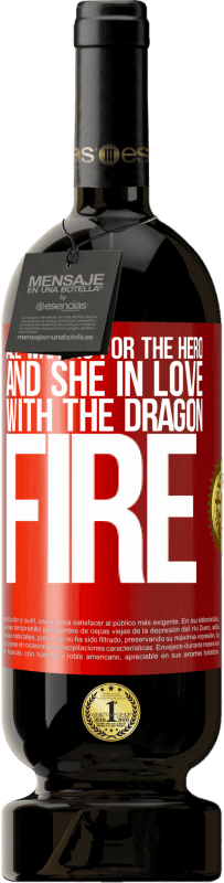 49,95 € | 赤ワイン プレミアム版 MBS® 予約する すべてがヒーローを待ち、ドラゴンの火を愛する彼女 赤いタグ. カスタマイズ可能なラベル 予約する 12 月 収穫 2014 Tempranillo