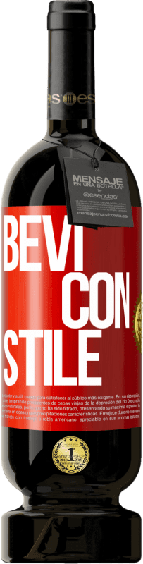 49,95 € | Vino rosso Edizione Premium MBS® Riserva Bevi con stile Etichetta Rossa. Etichetta personalizzabile Riserva 12 Mesi Raccogliere 2014 Tempranillo
