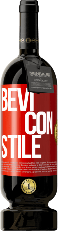 49,95 € | Vino rosso Edizione Premium MBS® Riserva Bevi con stile Etichetta Rossa. Etichetta personalizzabile Riserva 12 Mesi Raccogliere 2015 Tempranillo