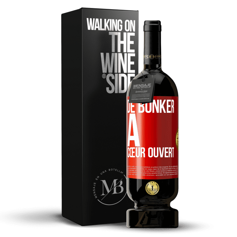 49,95 € Envoi gratuit | Vin rouge Édition Premium MBS® Réserve De bunker à cœur ouvert Étiquette Rouge. Étiquette personnalisable Réserve 12 Mois Récolte 2015 Tempranillo