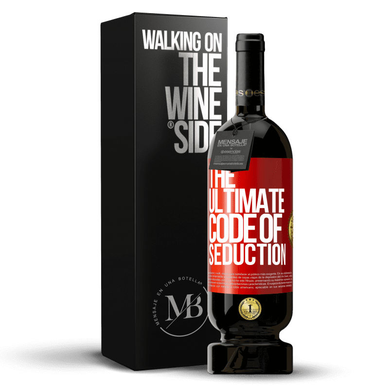 49,95 € Envío gratis | Vino Tinto Edición Premium MBS® Reserva The ultimate code of seduction Etiqueta Roja. Etiqueta personalizable Reserva 12 Meses Cosecha 2016 Tempranillo
