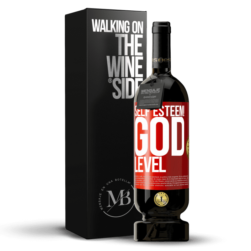 49,95 € Free Shipping | Red Wine Premium Edition MBS® Reserve Self esteem! God level Red Label. Customizable label Reserve 12 Months Harvest 2014 Tempranillo