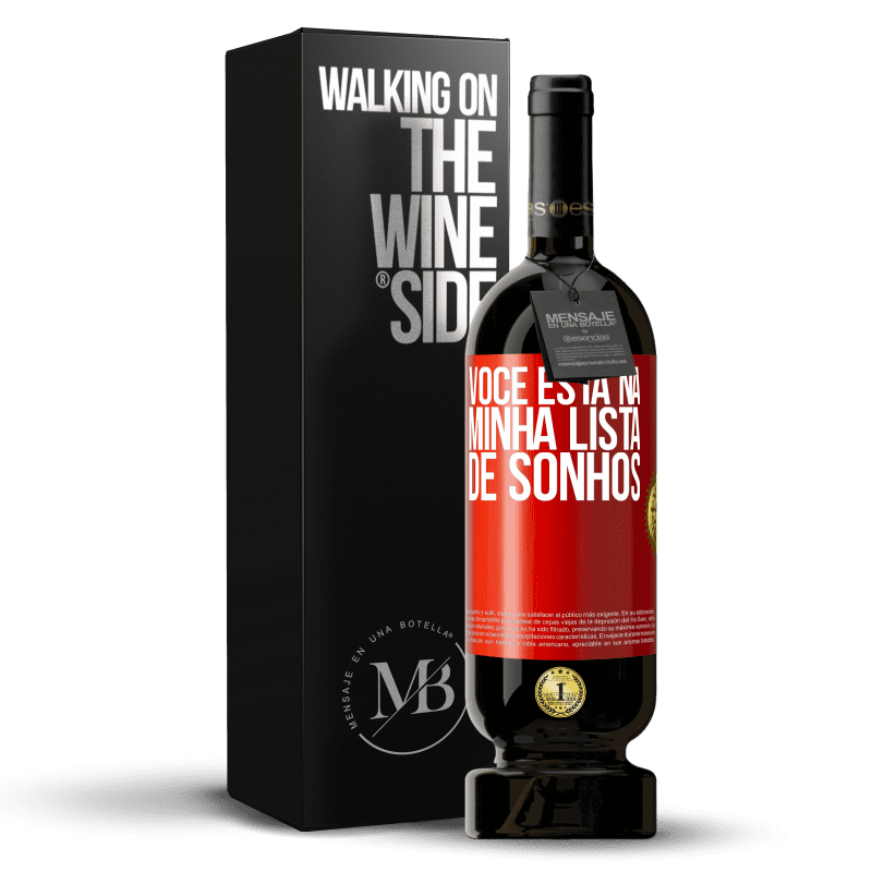 49,95 € Envio grátis | Vinho tinto Edição Premium MBS® Reserva Você está na minha lista de sonhos Etiqueta Vermelha. Etiqueta personalizável Reserva 12 Meses Colheita 2014 Tempranillo