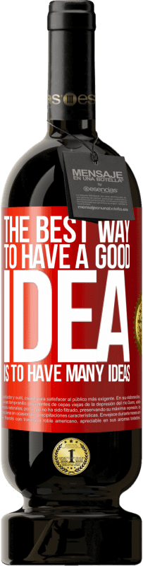 «良いアイデアを持つための最良の方法は、多くのアイデアを持つことです» プレミアム版 MBS® 予約する