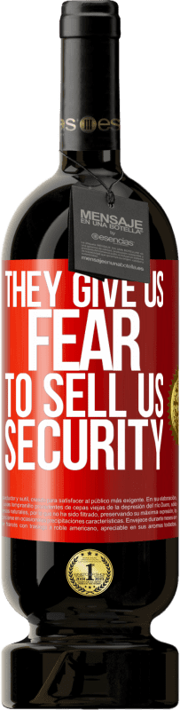 49,95 € 免费送货 | 红酒 高级版 MBS® 预订 他们让我们害怕卖给我们安全 红色标签. 可自定义的标签 预订 12 个月 收成 2016 Tempranillo