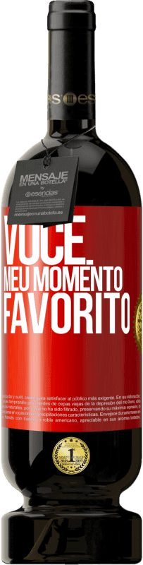 Envio grátis | Vinho tinto Edição Premium MBS® Reserva Você. Meu momento favorito Etiqueta Vermelha. Etiqueta personalizável Reserva 12 Meses Colheita 2014 Tempranillo