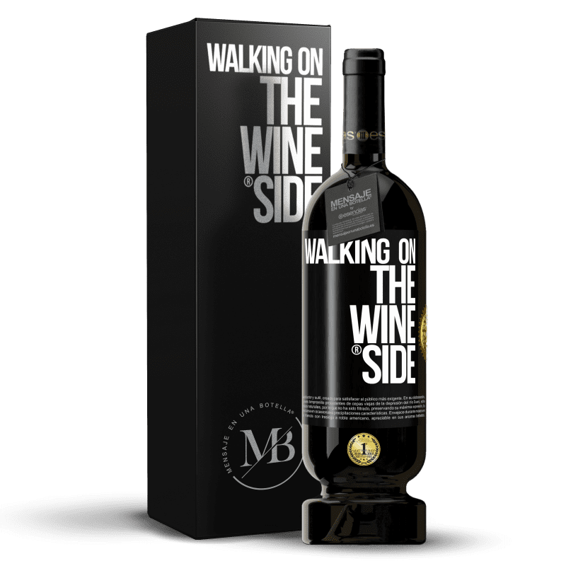 49,95 € Spedizione Gratuita | Vino rosso Edizione Premium MBS® Riserva Walking on the Wine Side® Etichetta Nera. Etichetta personalizzabile Riserva 12 Mesi Raccogliere 2016 Tempranillo