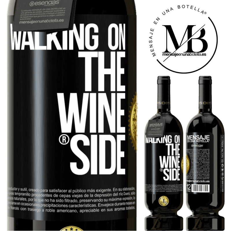 49,95 € 免费送货 | 红酒 高级版 MBS® 预订 Walking on the Wine Side® 黑标. 可自定义的标签 预订 12 个月 收成 2016 Tempranillo