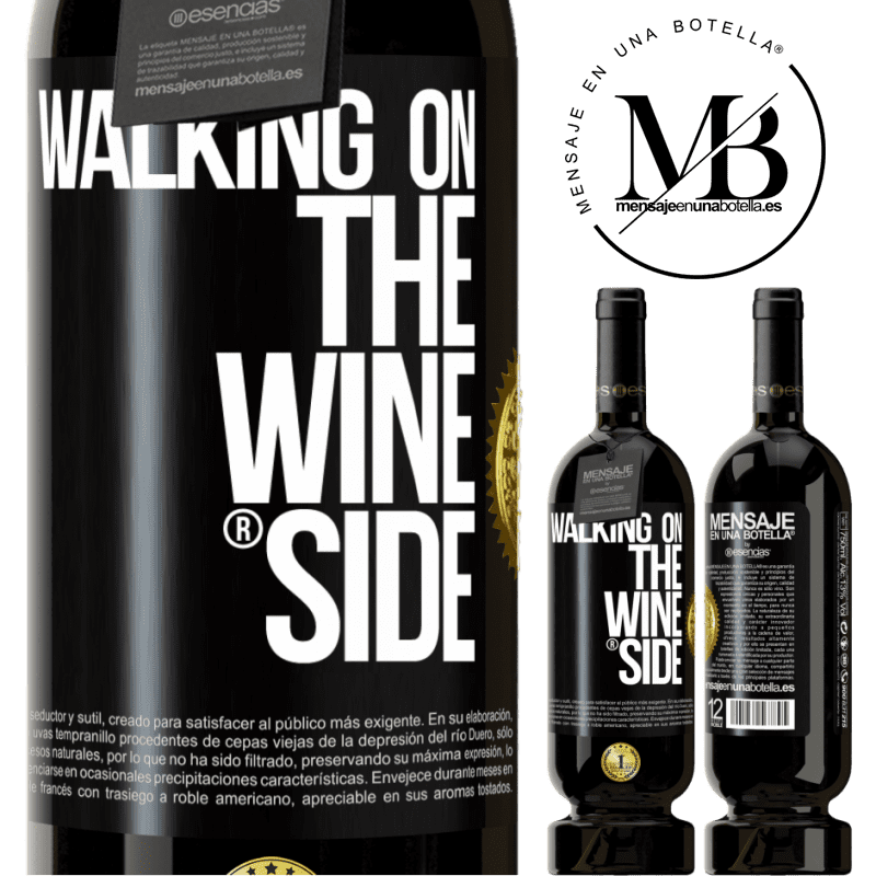 49,95 € Бесплатная доставка | Красное вино Premium Edition MBS® Бронировать Walking on the Wine Side® Черная метка. Настраиваемая этикетка Бронировать 12 Месяцы Урожай 2016 Tempranillo