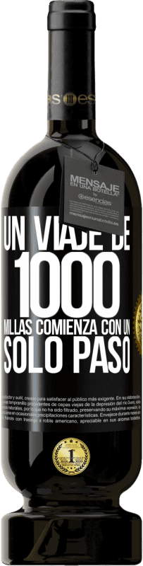 49,95 € | Vino Tinto Edición Premium MBS® Reserva Un viaje de mil millas comienza con un solo paso Etiqueta Negra. Etiqueta personalizable Reserva 12 Meses Cosecha 2016 Tempranillo