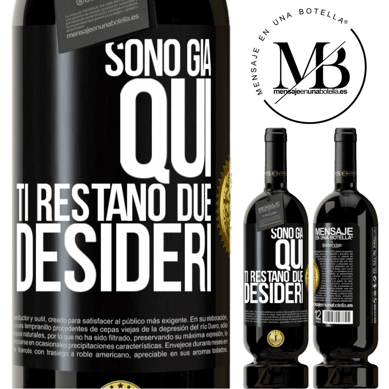 49,95 € Spedizione Gratuita | Vino rosso Edizione Premium MBS® Riserva Sono già qui. Ti restano due desideri Etichetta Nera. Etichetta personalizzabile Riserva 12 Mesi Raccogliere 2015 Tempranillo