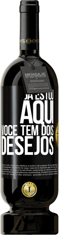 49,95 € | Vinho tinto Edição Premium MBS® Reserva Já estou aqui. Você tem dois desejos Etiqueta Preta. Etiqueta personalizável Reserva 12 Meses Colheita 2016 Tempranillo