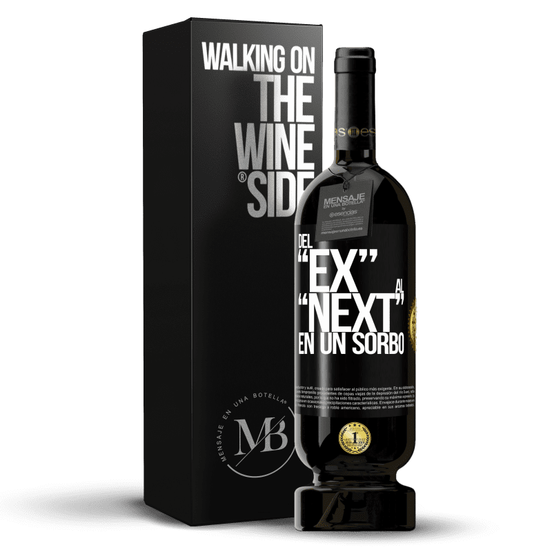 49,95 € Spedizione Gratuita | Vino rosso Edizione Premium MBS® Riserva Del EX al NEXT en un sorbo Etichetta Nera. Etichetta personalizzabile Riserva 12 Mesi Raccogliere 2016 Tempranillo