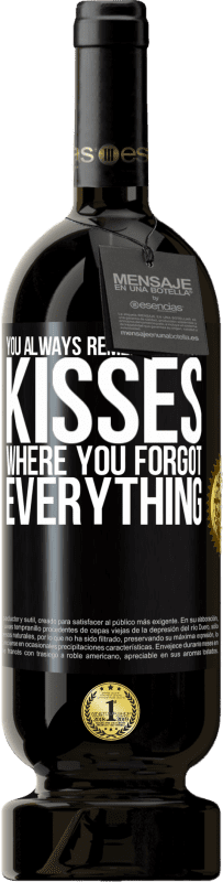 49,95 € Free Shipping | Red Wine Premium Edition MBS® Reserve You always remember those kisses where you forgot everything Black Label. Customizable label Reserve 12 Months Harvest 2016 Tempranillo