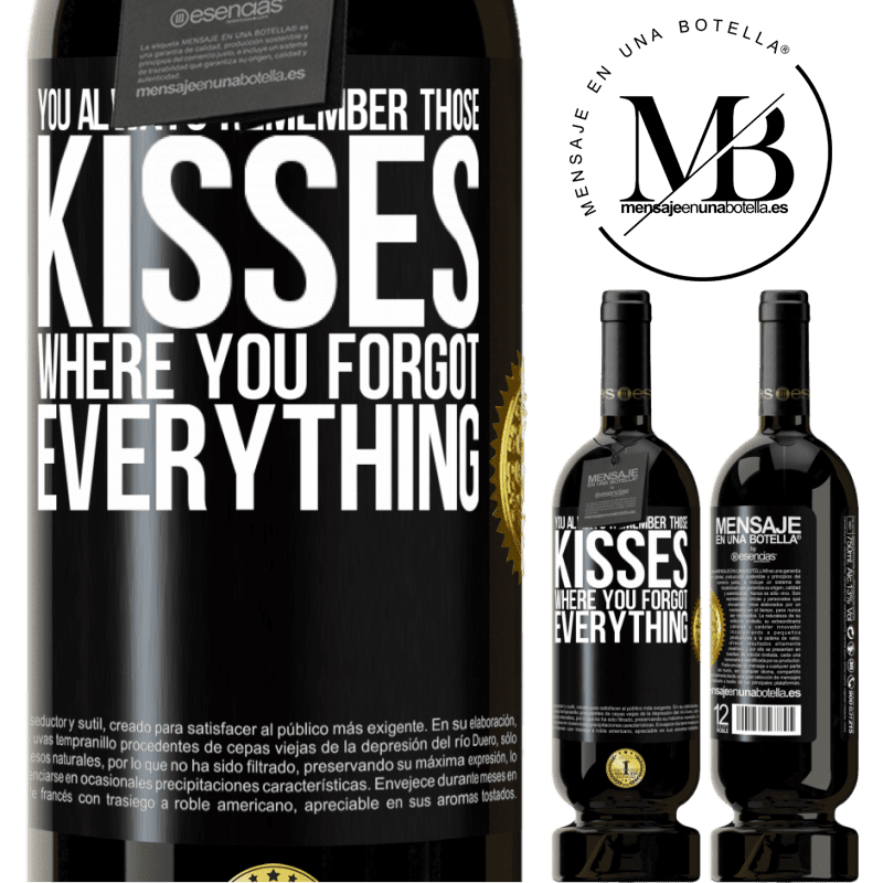 29,95 € Free Shipping | Red Wine Premium Edition MBS® Reserva You always remember those kisses where you forgot everything Black Label. Customizable label Reserva 12 Months Harvest 2014 Tempranillo