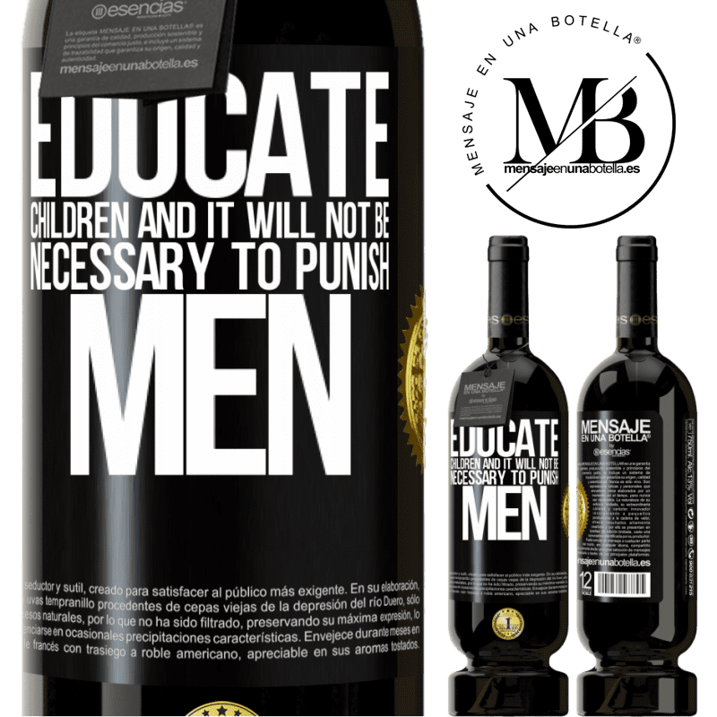 29,95 € Free Shipping | Red Wine Premium Edition MBS® Reserva Educate children and it will not be necessary to punish men Black Label. Customizable label Reserva 12 Months Harvest 2014 Tempranillo