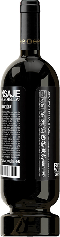 49,95 € | Red Wine Premium Edition MBS® Reserve 750 ml of liquid love Black Label. Customizable label Reserve 12 Months Harvest 2014 Tempranillo