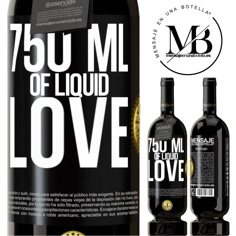 39,95 € Free Shipping | Red Wine Premium Edition MBS® Reserva 750 ml of liquid love Black Label. Customizable label Reserva 12 Months Harvest 2015 Tempranillo