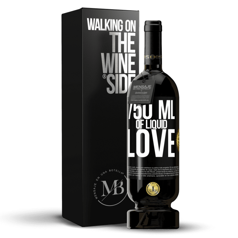 49,95 € Free Shipping | Red Wine Premium Edition MBS® Reserve 750 ml of liquid love Black Label. Customizable label Reserve 12 Months Harvest 2013 Tempranillo
