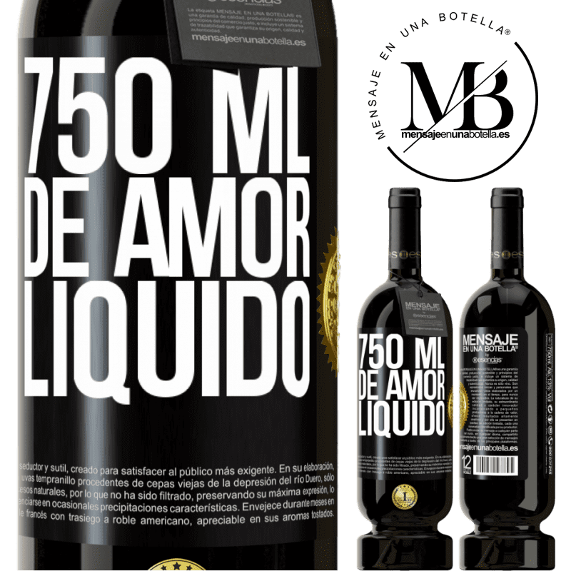 49,95 € Envio grátis | Vinho tinto Edição Premium MBS® Reserva 750 ml de amor líquido Etiqueta Preta. Etiqueta personalizável Reserva 12 Meses Colheita 2016 Tempranillo