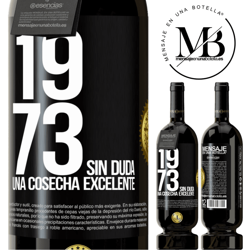 49,95 € Envío gratis | Vino Tinto Edición Premium MBS® Reserva 1973. Sin duda, una cosecha excelente Etiqueta Negra. Etiqueta personalizable Reserva 12 Meses Cosecha 2014 Tempranillo