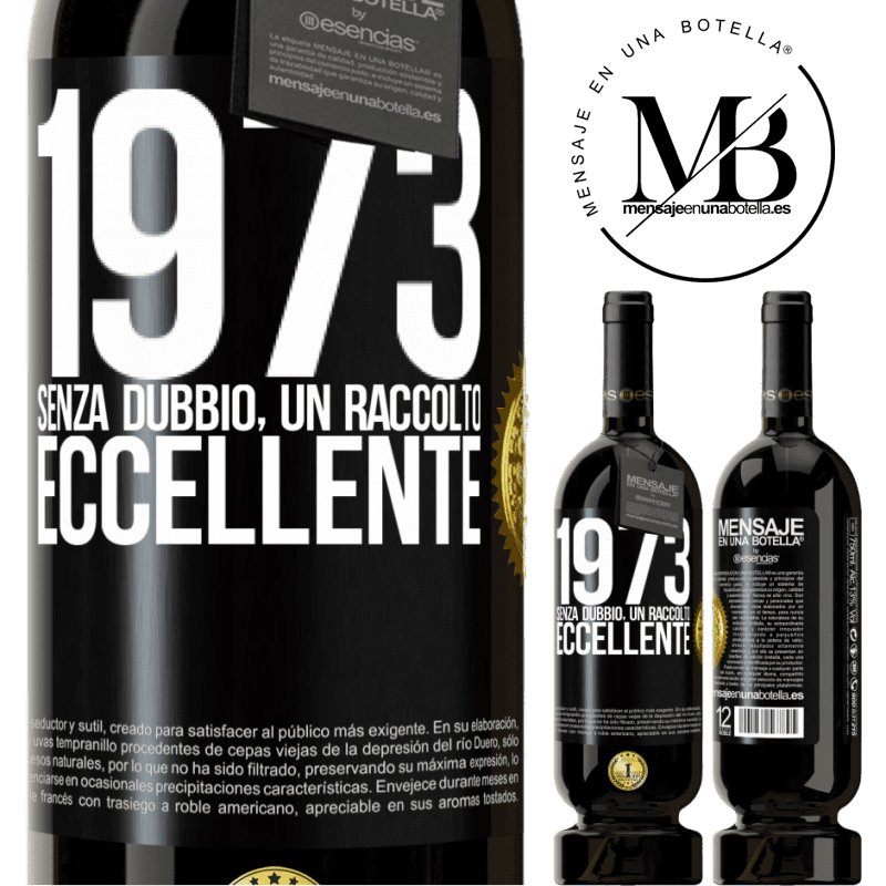 49,95 € Spedizione Gratuita | Vino rosso Edizione Premium MBS® Riserva 1973. Senza dubbio, un raccolto eccellente Etichetta Nera. Etichetta personalizzabile Riserva 12 Mesi Raccogliere 2014 Tempranillo