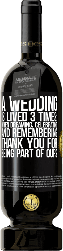 «Свадьба проживается 3 раза: во сне, празднуя и вспоминая. Спасибо за то, что вы являетесь частью нашей» Premium Edition MBS® Бронировать
