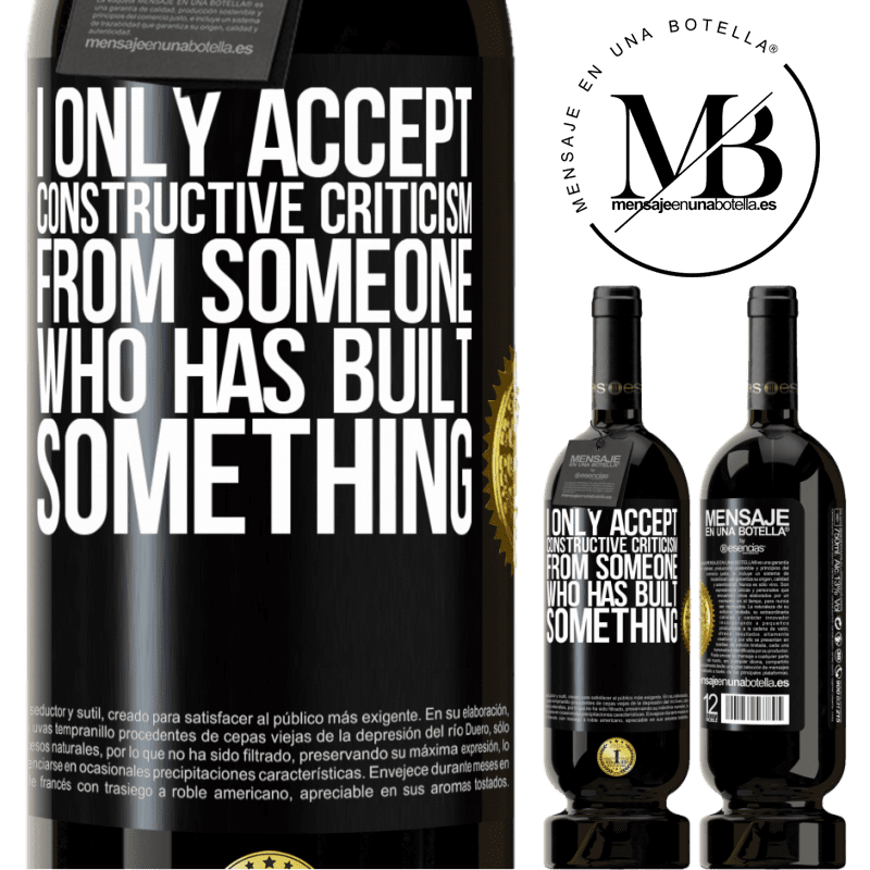 29,95 € Free Shipping | Red Wine Premium Edition MBS® Reserva I only accept constructive criticism from someone who has built something Black Label. Customizable label Reserva 12 Months Harvest 2014 Tempranillo