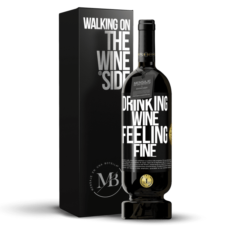 49,95 € Free Shipping | Red Wine Premium Edition MBS® Reserve Drinking wine, feeling fine Black Label. Customizable label Reserve 12 Months Harvest 2015 Tempranillo