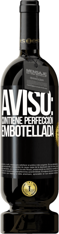 49,95 € | Vino Tinto Edición Premium MBS® Reserva Aviso: contiene perfección embotellada Etiqueta Negra. Etiqueta personalizable Reserva 12 Meses Cosecha 2014 Tempranillo