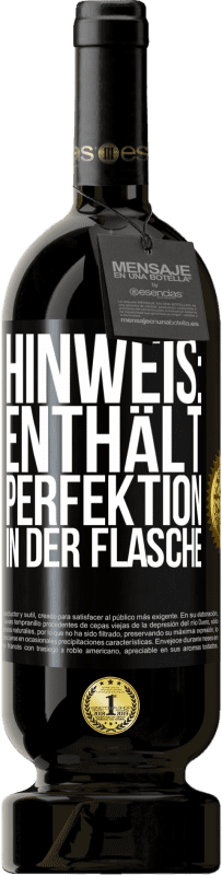 49,95 € | Rotwein Premium Ausgabe MBS® Reserve Hinweis: Enthält Perfektion in der Flasche Schwarzes Etikett. Anpassbares Etikett Reserve 12 Monate Ernte 2014 Tempranillo
