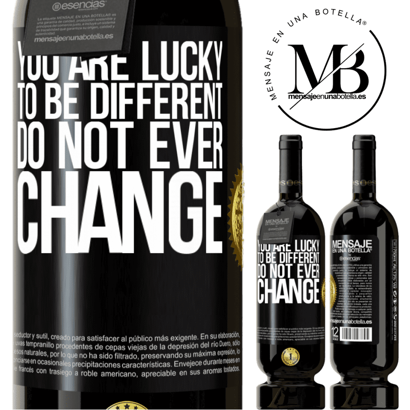 29,95 € Free Shipping | Red Wine Premium Edition MBS® Reserva You are lucky to be different. Do not ever change Black Label. Customizable label Reserva 12 Months Harvest 2014 Tempranillo