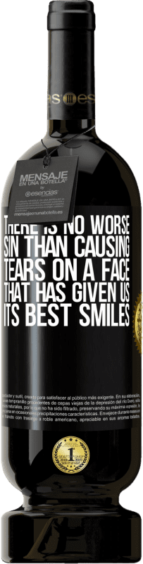 49,95 € Free Shipping | Red Wine Premium Edition MBS® Reserve There is no worse sin than causing tears on a face that has given us its best smiles Black Label. Customizable label Reserve 12 Months Harvest 2016 Tempranillo