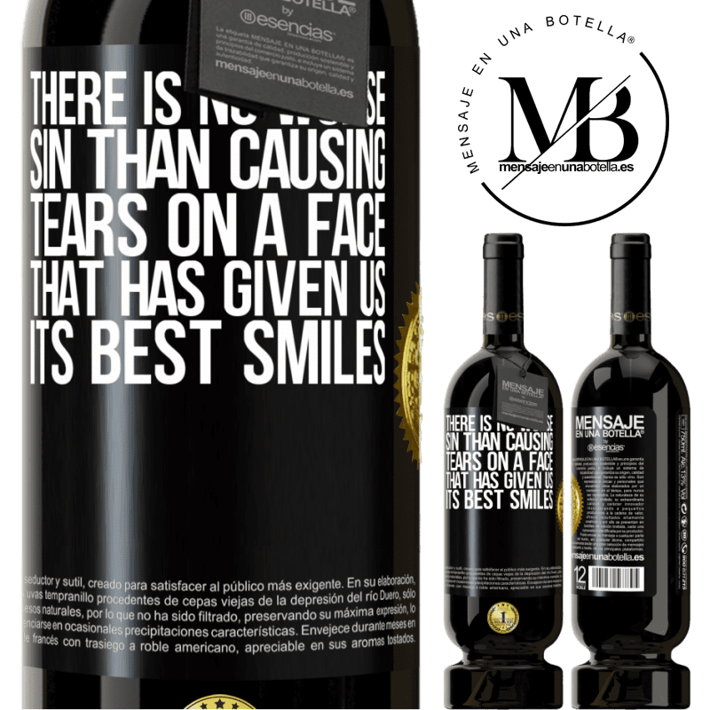 29,95 € Free Shipping | Red Wine Premium Edition MBS® Reserva There is no worse sin than causing tears on a face that has given us its best smiles Black Label. Customizable label Reserva 12 Months Harvest 2014 Tempranillo