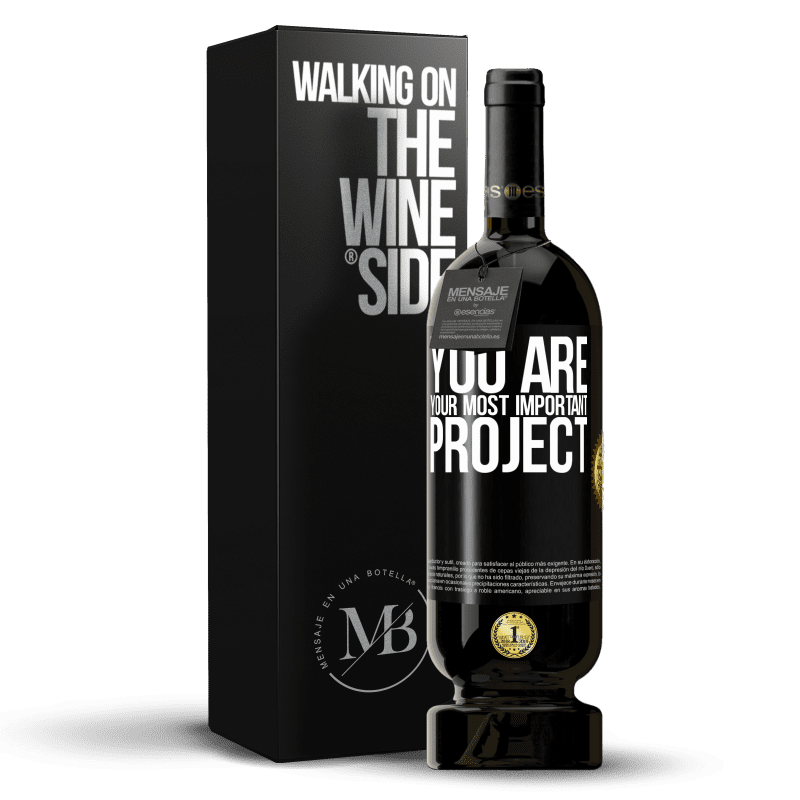 49,95 € Free Shipping | Red Wine Premium Edition MBS® Reserve You are your most important project Black Label. Customizable label Reserve 12 Months Harvest 2016 Tempranillo